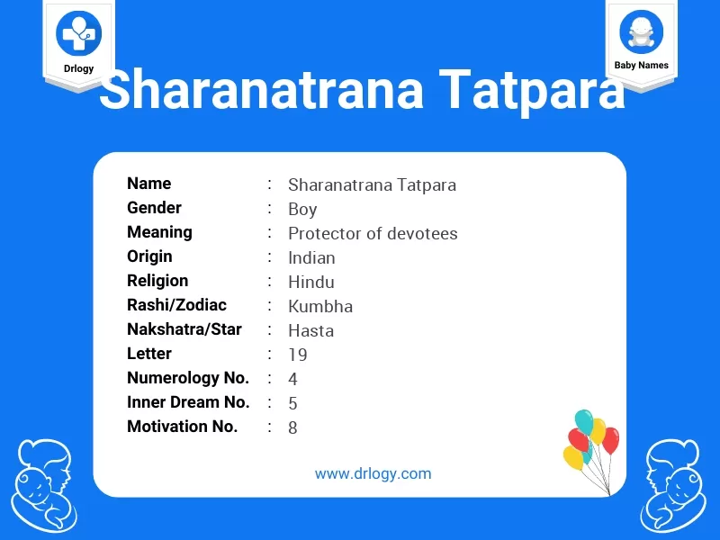 Sharanatrana Tatpara Name Meaning